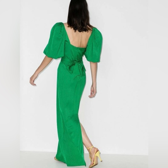 Johanna Ortiz Thread of Thought Puff Sleeve Maxi Dress Size 6 - Picture 5 of 16